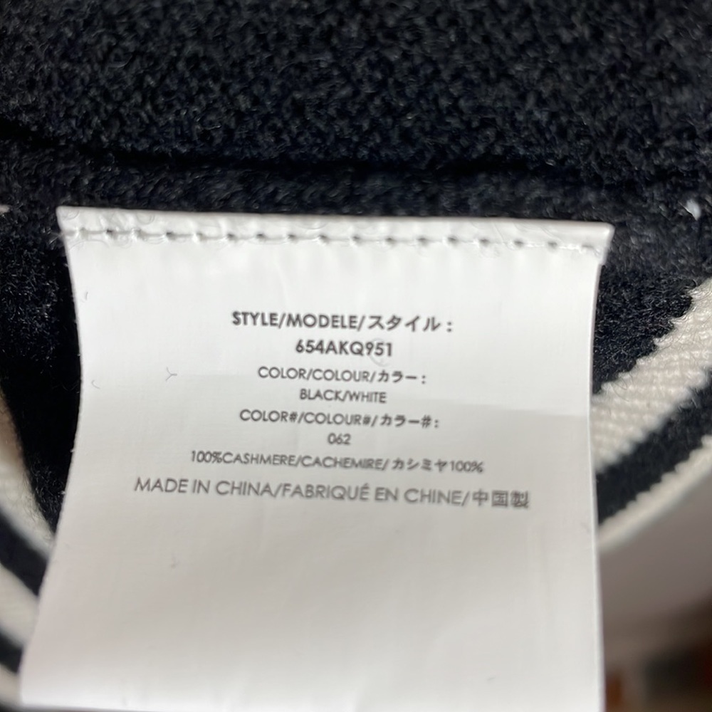 Michael Kors Collection LOVE ONLY NO HATE Cashmere sweater size L - Picture 9 of 10